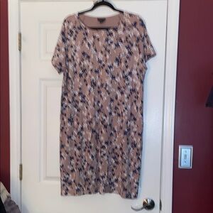 J. Jill Tan Wearever Collection Tee Shirt Dress